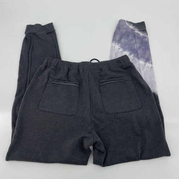 Hello Nite Leggings Joggers Burnout Women Sz Medium Cozy Gray Pull String Waist - Picture 6 of 13